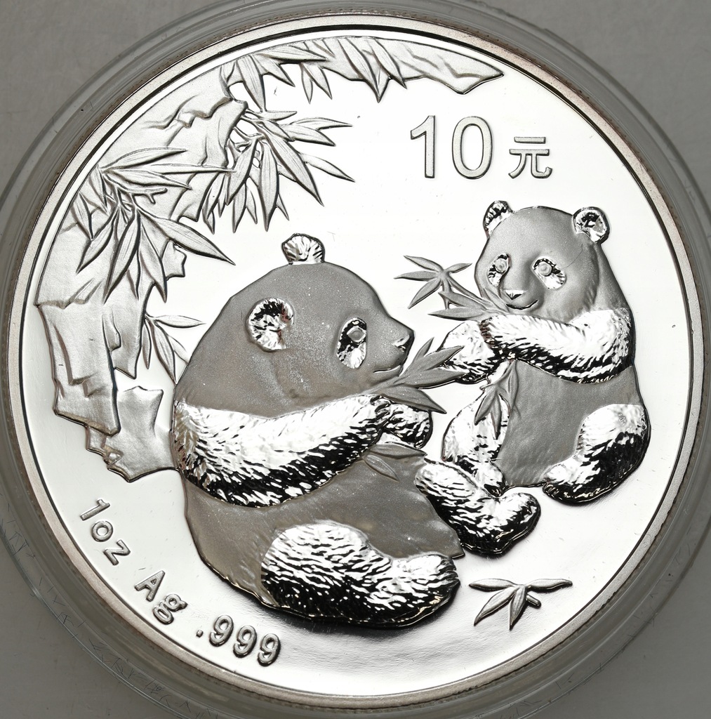 Chiny 10 Yuan 2006 Panda - SREBRO