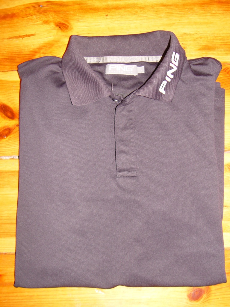 PING COLLECTION L CZARNE POLO DLA GOLFISTY