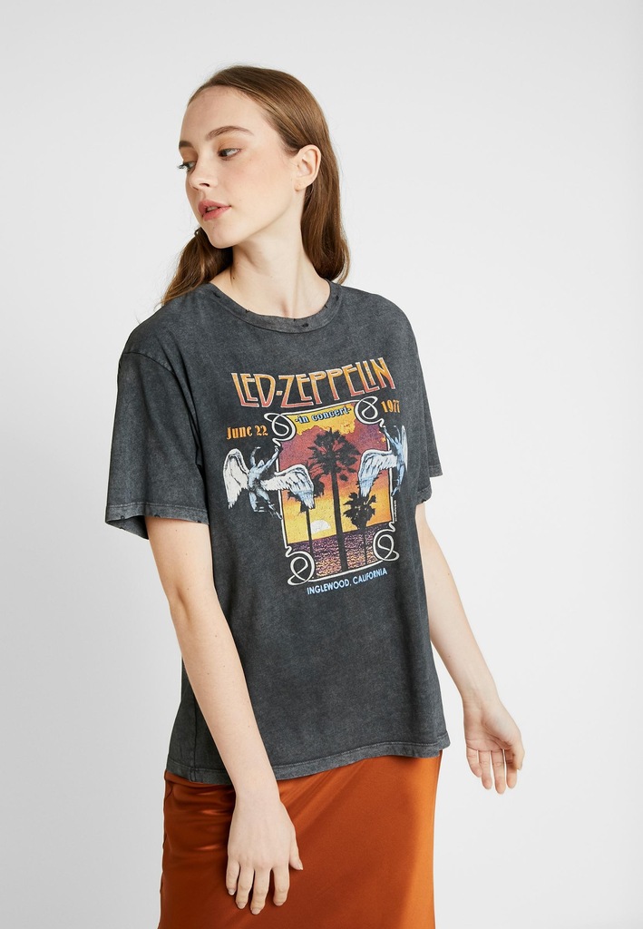 C3T508*TOPSHOP T-SHIRT Z NADRUKIEM DAMSKI S S01