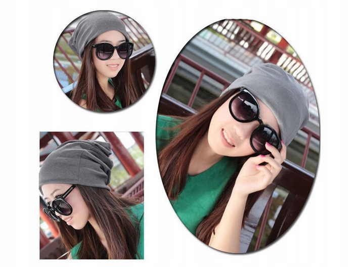 Купить L105 Черная свободная шапка-бини «Смурфетта» унисекс: отзывы, фото, характеристики в интерне-магазине Aredi.ru