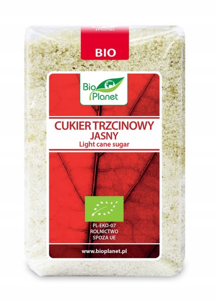 CUKIER TRZCINOWY JASNY BIO 500 g - BIO PLANET