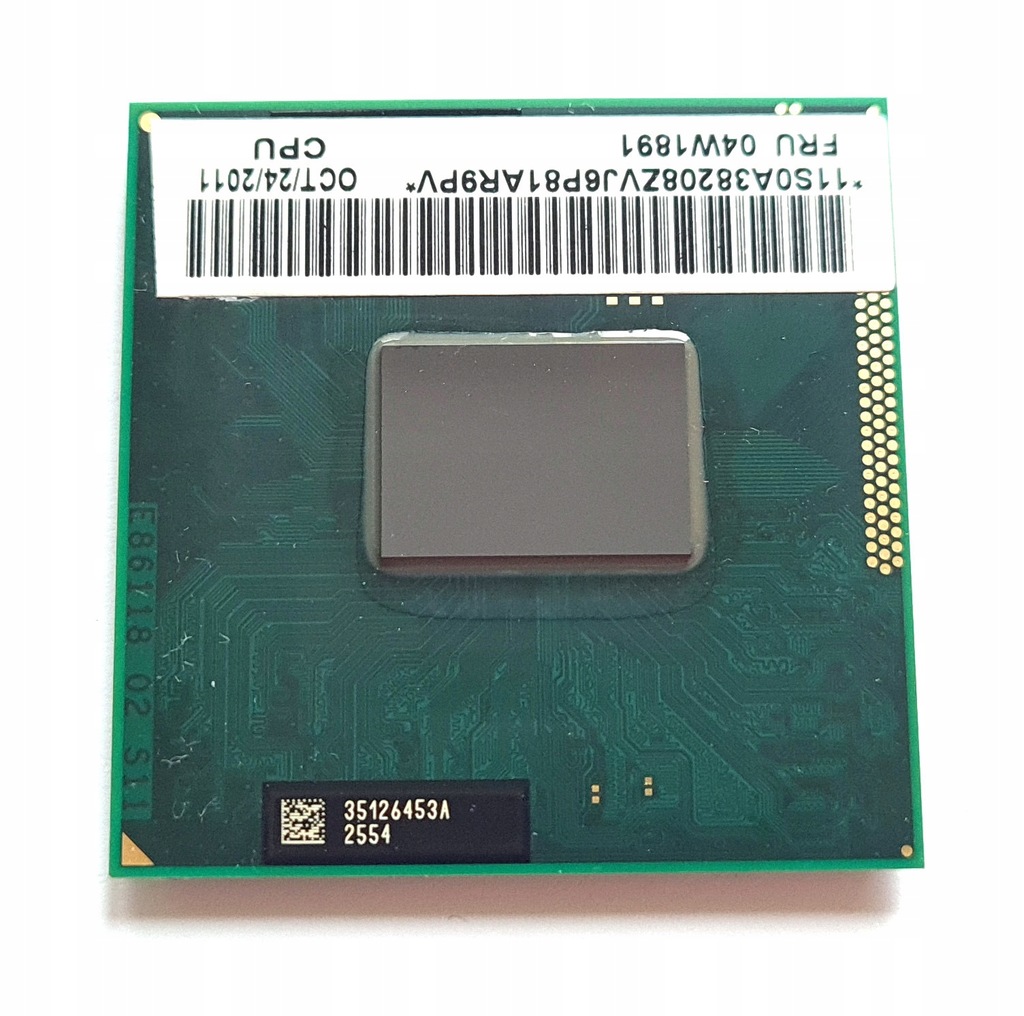 CPU Intel Core i3-2330M 2.2 GHz 3MB