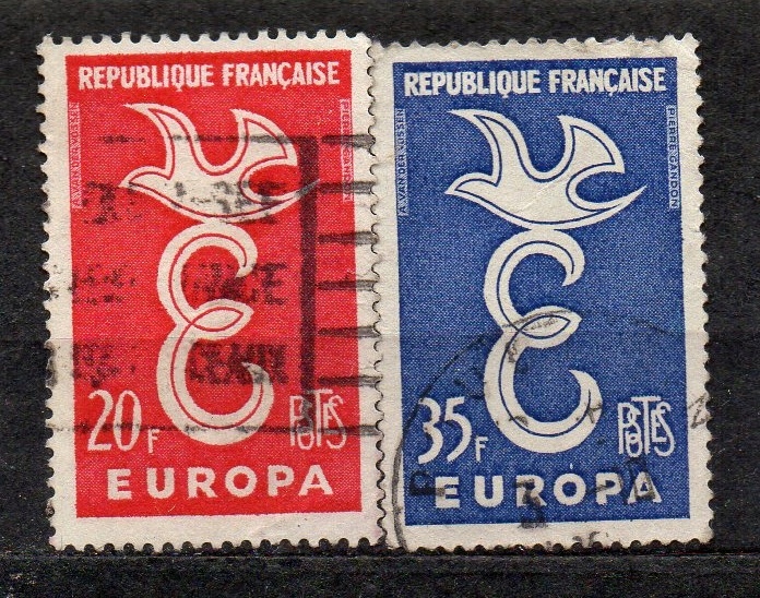 Francja-1958 Mi 1210-11