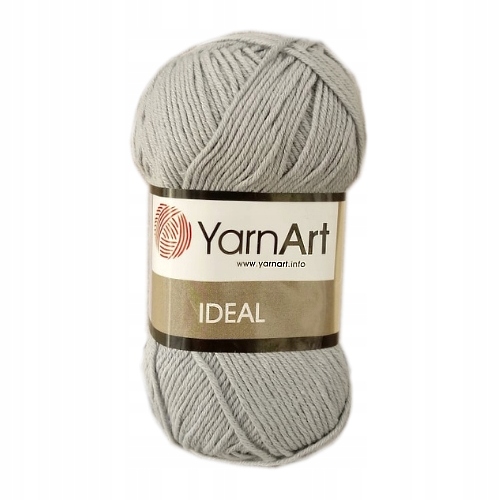 Włóczka Yarn Art Ideal szara 244, 100 % bawełna