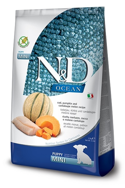 FARMINA N&D OCEAN PUPPY MINI COD MELON 2,5KG