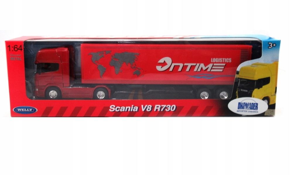 Купить МОДЕЛЬ TIR SCANIA V8 R730 WELLY 1:64: отзывы, фото и