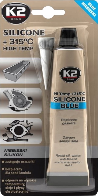 K2 Silikon niebieski O.E.M. do 315C 85g B220