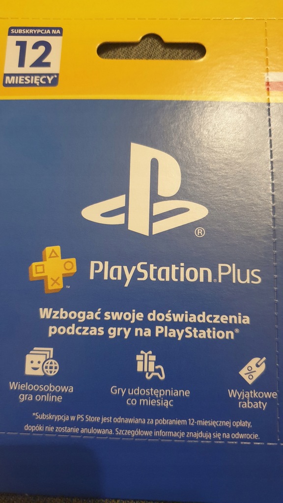 PLAYSTATION PLUS 12 MIES PS5 PS4 PS3