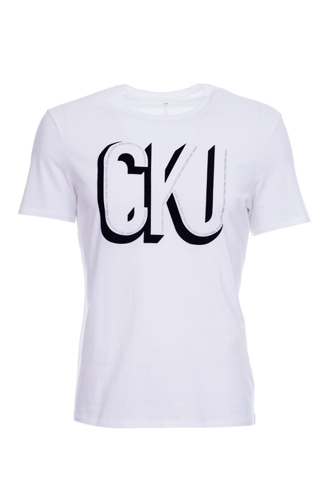 Calvin Klein T-shirt Koszulka męska biała Logo r M