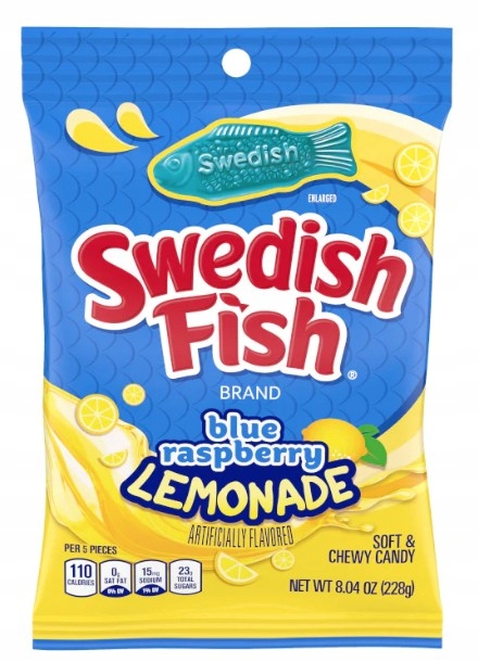.Swedish Fish Blue Raspberry Lemonade 102g