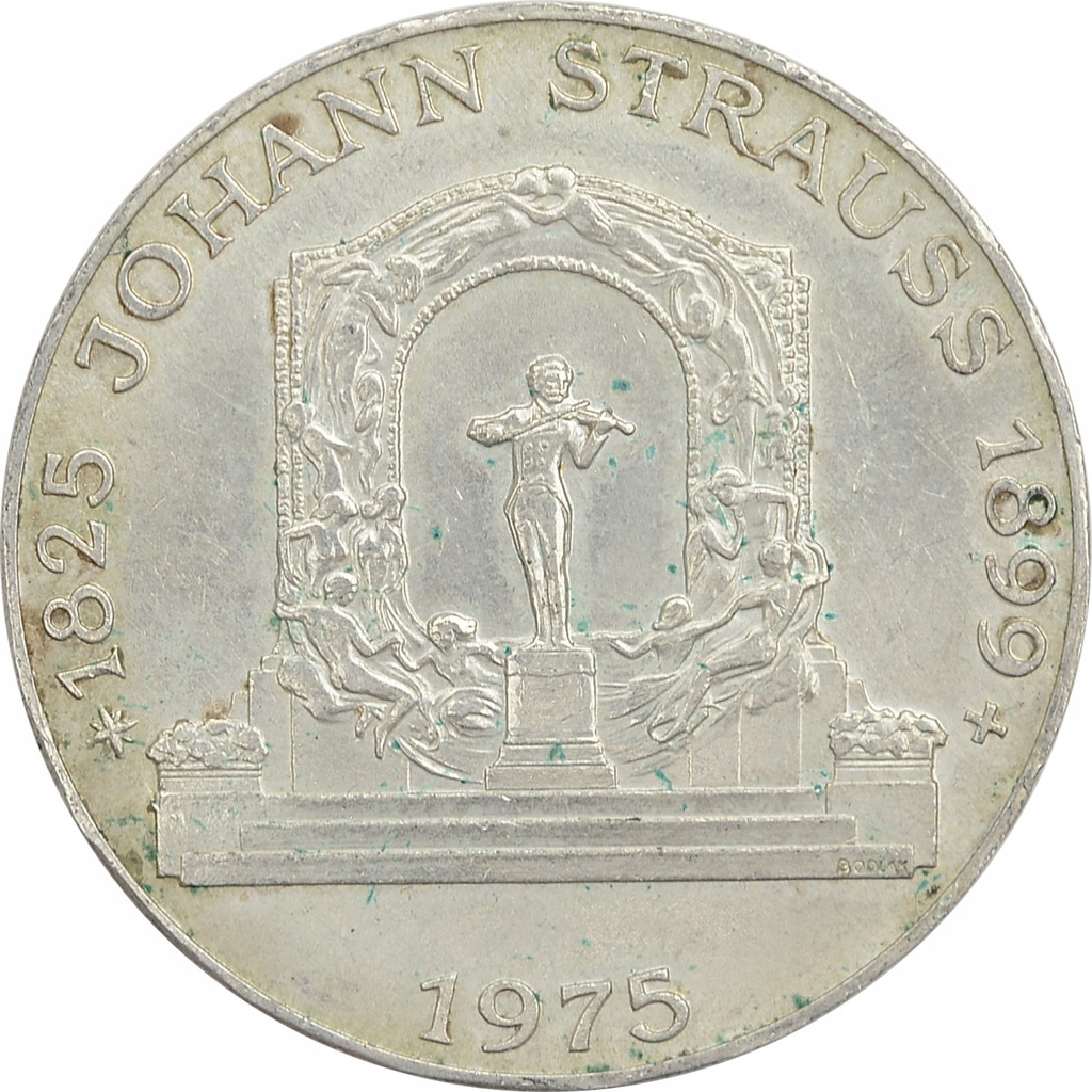17.AUSTRIA, 100 SZYLINGÓW 1975 J.STRAUSS