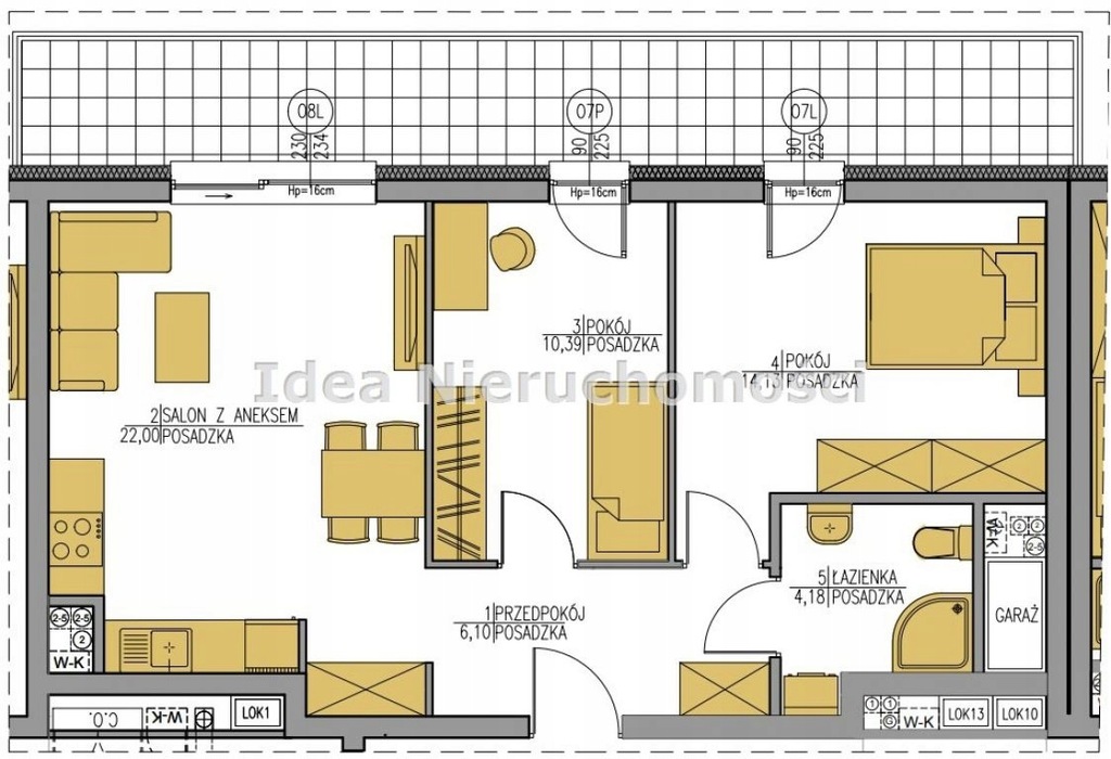 Mieszkanie, Bydgoszcz, Bielawy, 61 m²