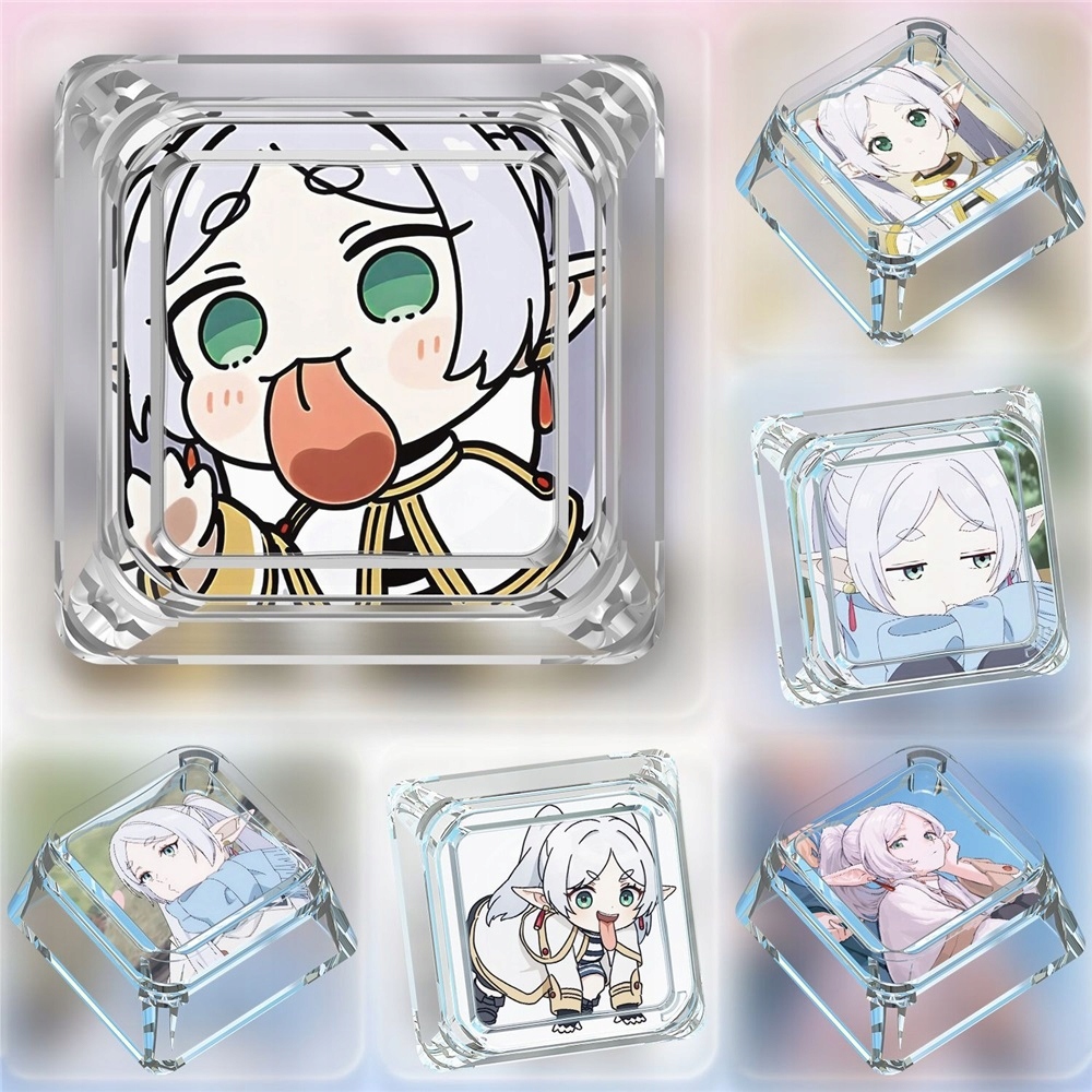Anime Frieren: Beyond Journey's End Clear Manga Keycaps for MX Keyboard #01