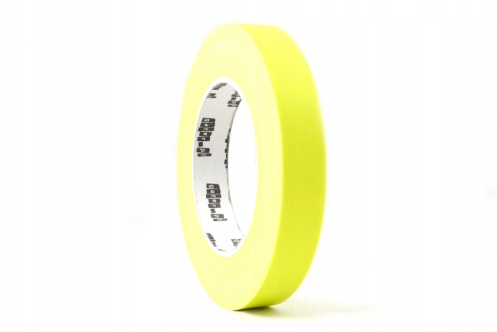 fluo gafer.pl żółta 19mm taśma gaffa gaffer tape