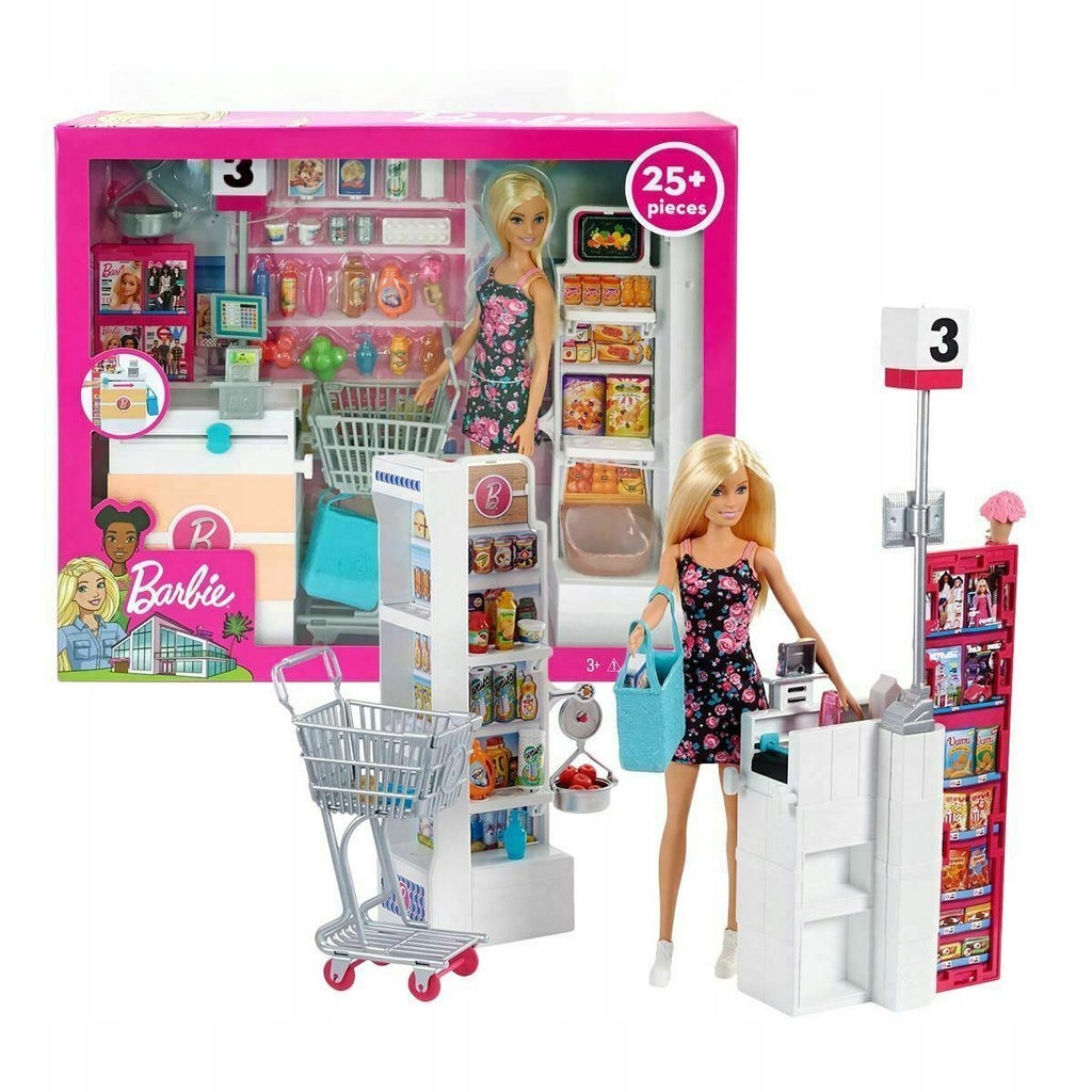 Mattel Barbie frp01 Барби супермаркет в ассортименте