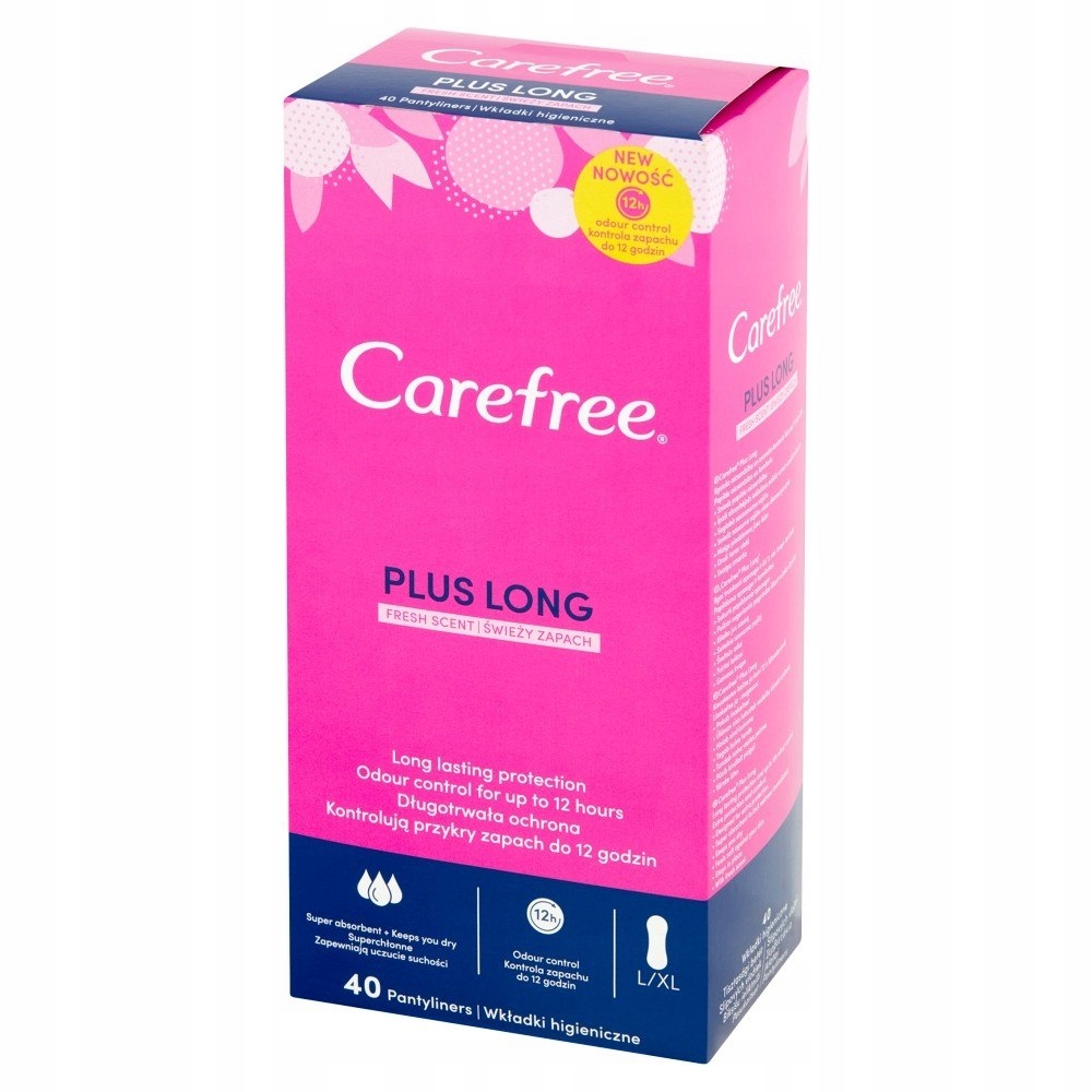 Carefree Plus Long Wkładki higieniczne Fresh Scent