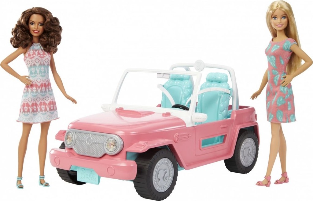 Mattel Barbie Jeep + 2 lalki FPR59 8841103288