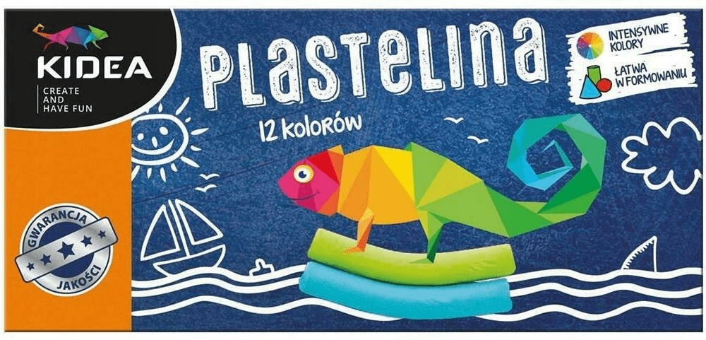 Plastelina 12 kolorów.