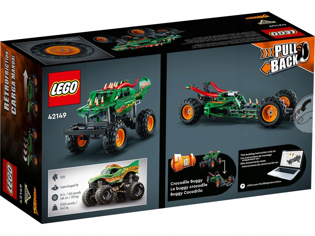 Купить LEGO TECHNIC 42149 Дракон из джема Monster: отзывы, фото, характеристики в интерне-магазине Aredi.ru