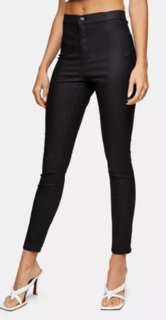 Skórzane Dżinsy Skinny Ze Stretchem Topshop M TO6T