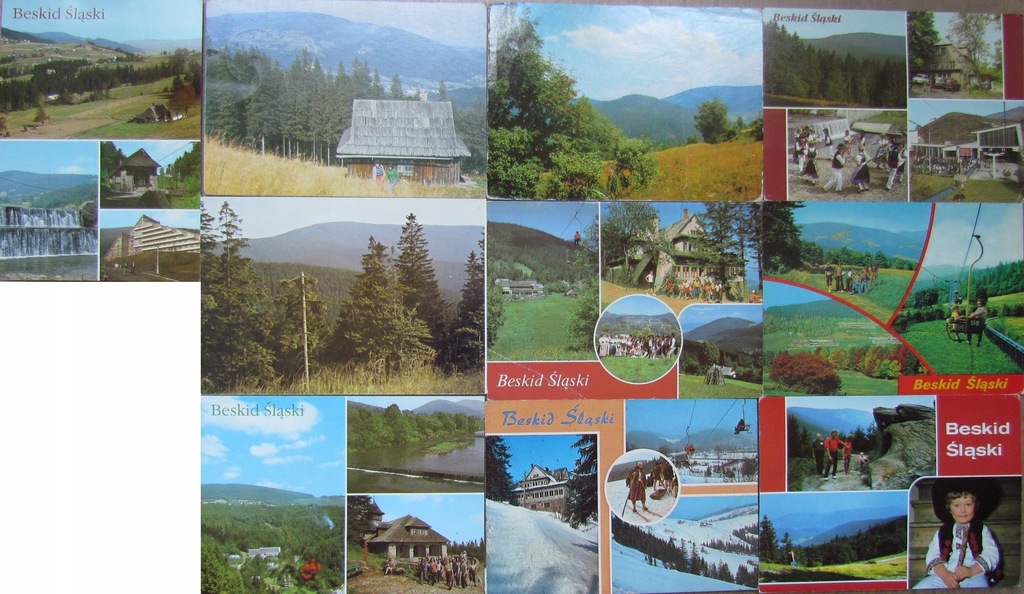 BESKID ŚLĄSKI - BESKIDY - 10 WIDOKÓWEK - ZESTAW 2