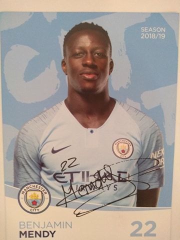 Mendy Manchester City Oryginalny autograf