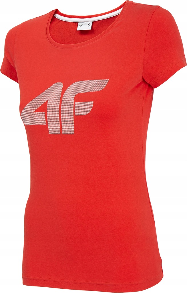 T-shirt damski 4F TSD005 bawełniany czerwony M