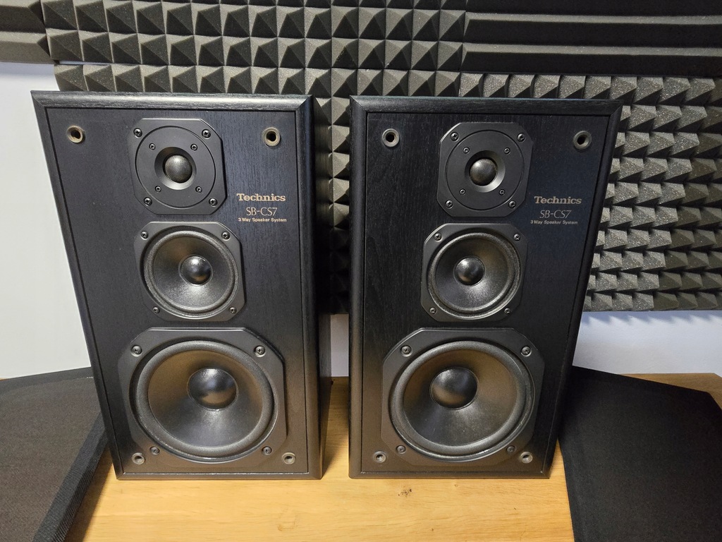 KOLUMNY STEREO TECHNICS SB-CS7 GŁOŚNIKI JAK NOWE SUPER STAN UNIKATOWE