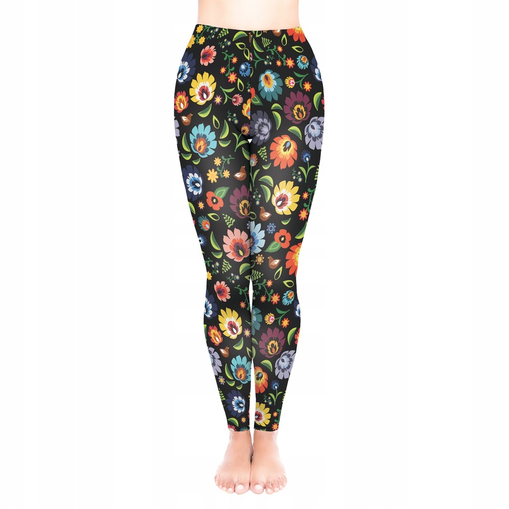 Legginsy damskie getry joga plus size FOLKLOR L/XL