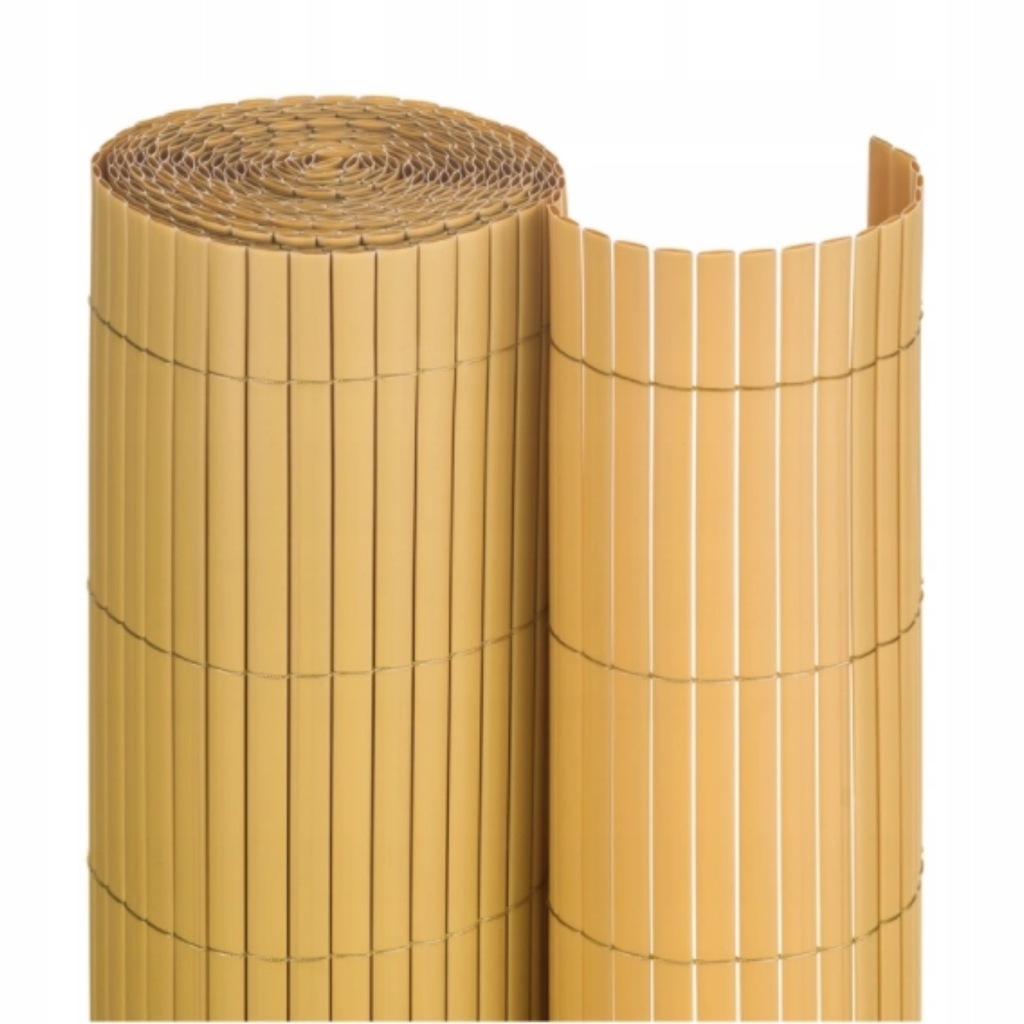 DWUSTRONNA MATA OSŁONA BAMBUSOWA PŁOT PVC 160x500