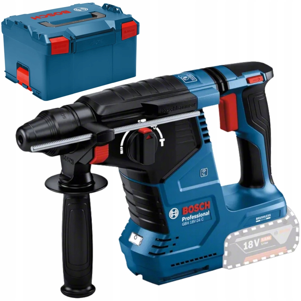 Młotowiertarka GBH 18V-24 C 18V 2,4J BOSCH + walizka L-Boxx 238
