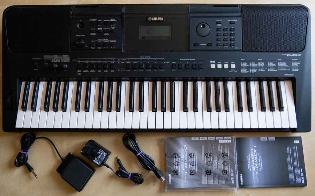 Keyboard Yamaha PSR-E453 pianino organy klawisz