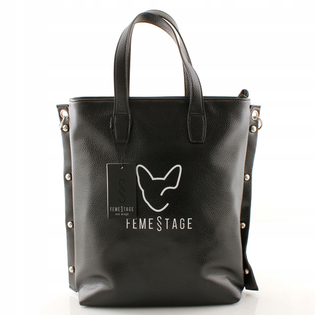 NOWOŚĆ EVA MINGE FEMESTAGE CZARNA TOREBKA A4 LISTO 7897575169