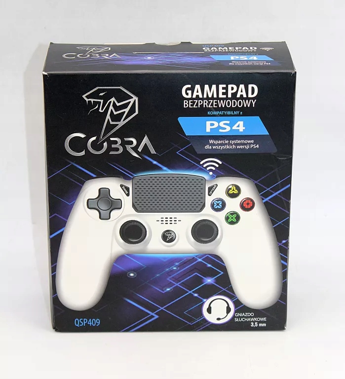 GAMEPAD BEZPRZEWODOWY PAD COBRA QSP409 BIAŁY