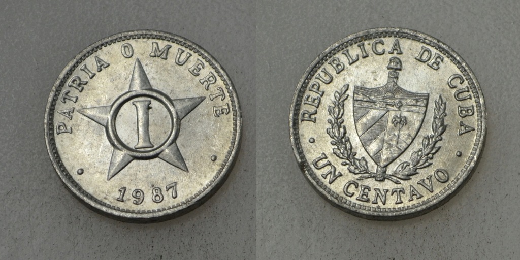 Kuba Cuba 1 Centavo 1987 rok od 1zł i BCM