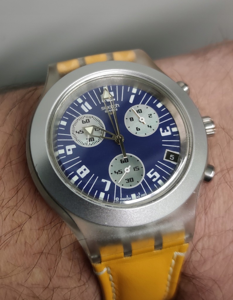 Swatch Irony Diaphane v8 alu Chrono Pi kny ag 2001 12983690839