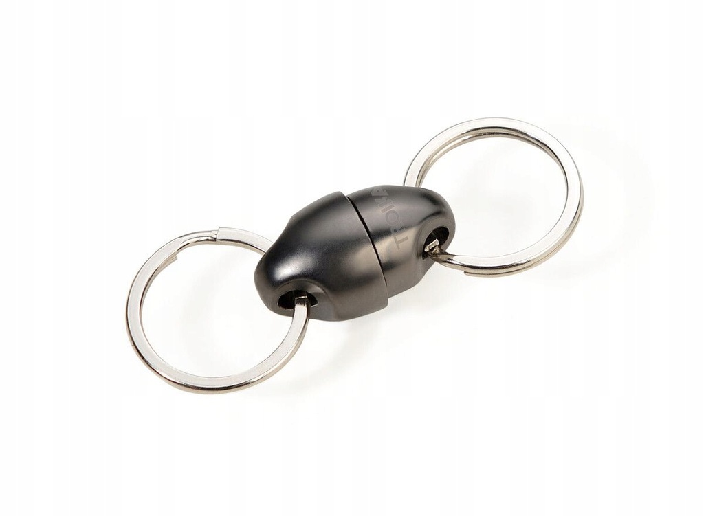 Podwójny brelok do kluczy PLUS & MINUS 2 gunmetal