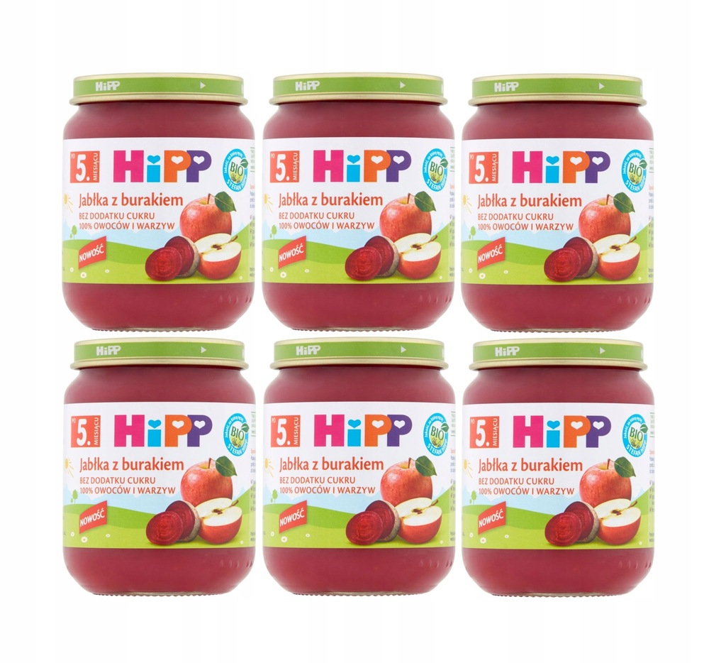 HiPP BIO Jabłka z burakiem 5+1 Gratis 125g