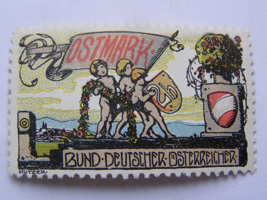 Austria - zalepka Związku Niemców w Austrii