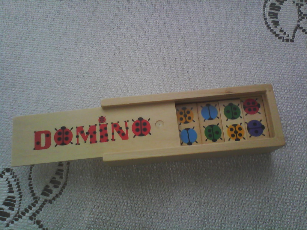 Domino drewniane zabawka zabawa