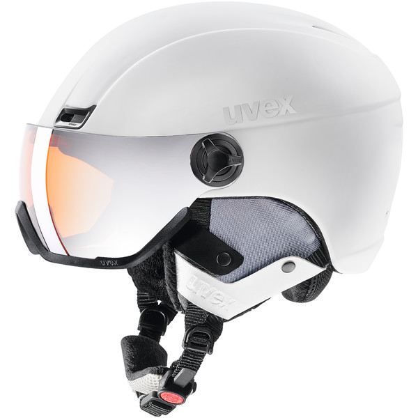 Kask UVEX HLMT 400 Visor Style - 53-58 cm, biały