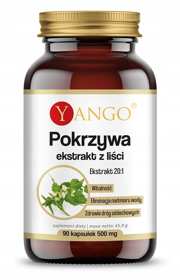 Pokrzywa ekstrakt z liści 20:1 90 kapsułek Yango