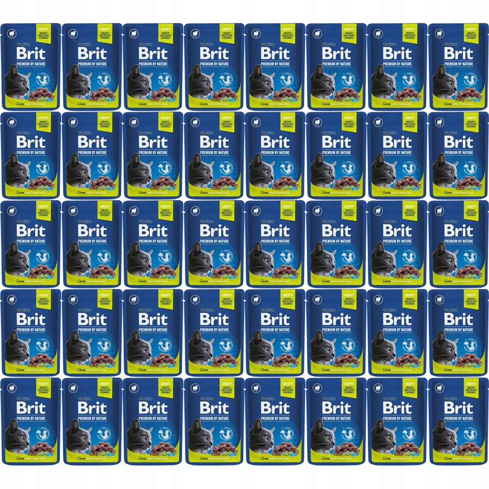 Brit Premium By Nature Jagnięcina do sterylizacji 40x100g
