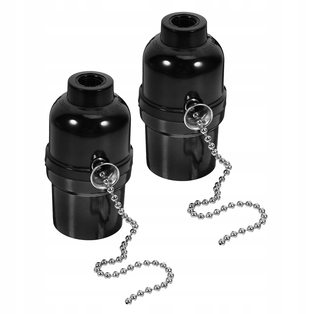 2PCS PULL CHAIN LAMP SOCKET VINTAGE LAMP SOCKET E26 STANDARD THREADED BASE