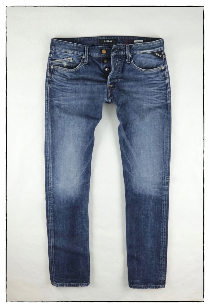 REPLAY jeansy rozm: 33/32 PAS: 86cm