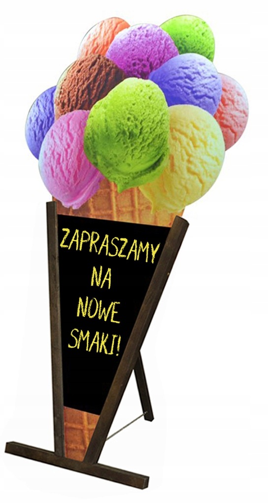 POTYKACZ REKLAMOWY LÓD GAŁKI DO SKLEPU CUKIERNI