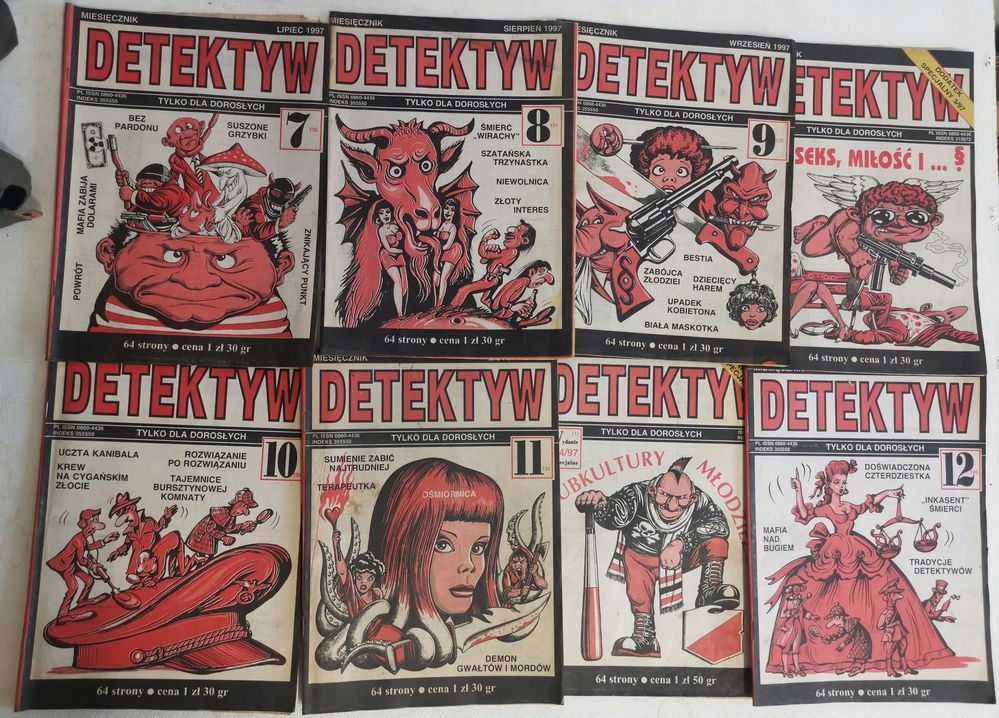 1997 Miesięcznik DETEKTYW gazeta PRL