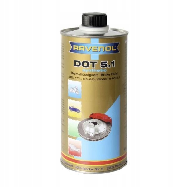 PŁYN HAMULCOWY RAVENOL RAV DOT5.1 1L