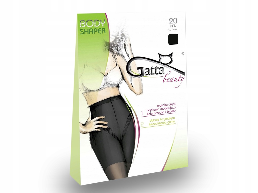 Gatta Body Shaper rajstopy modelujące, fumo, 4-L