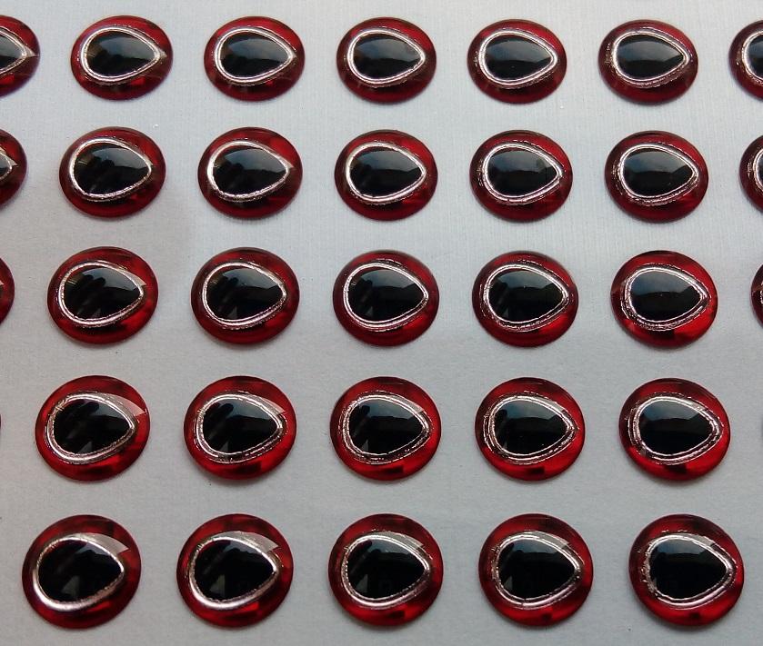 OCZY 3D wobler cykada 5 mm USA 100-szt RED-SILVER